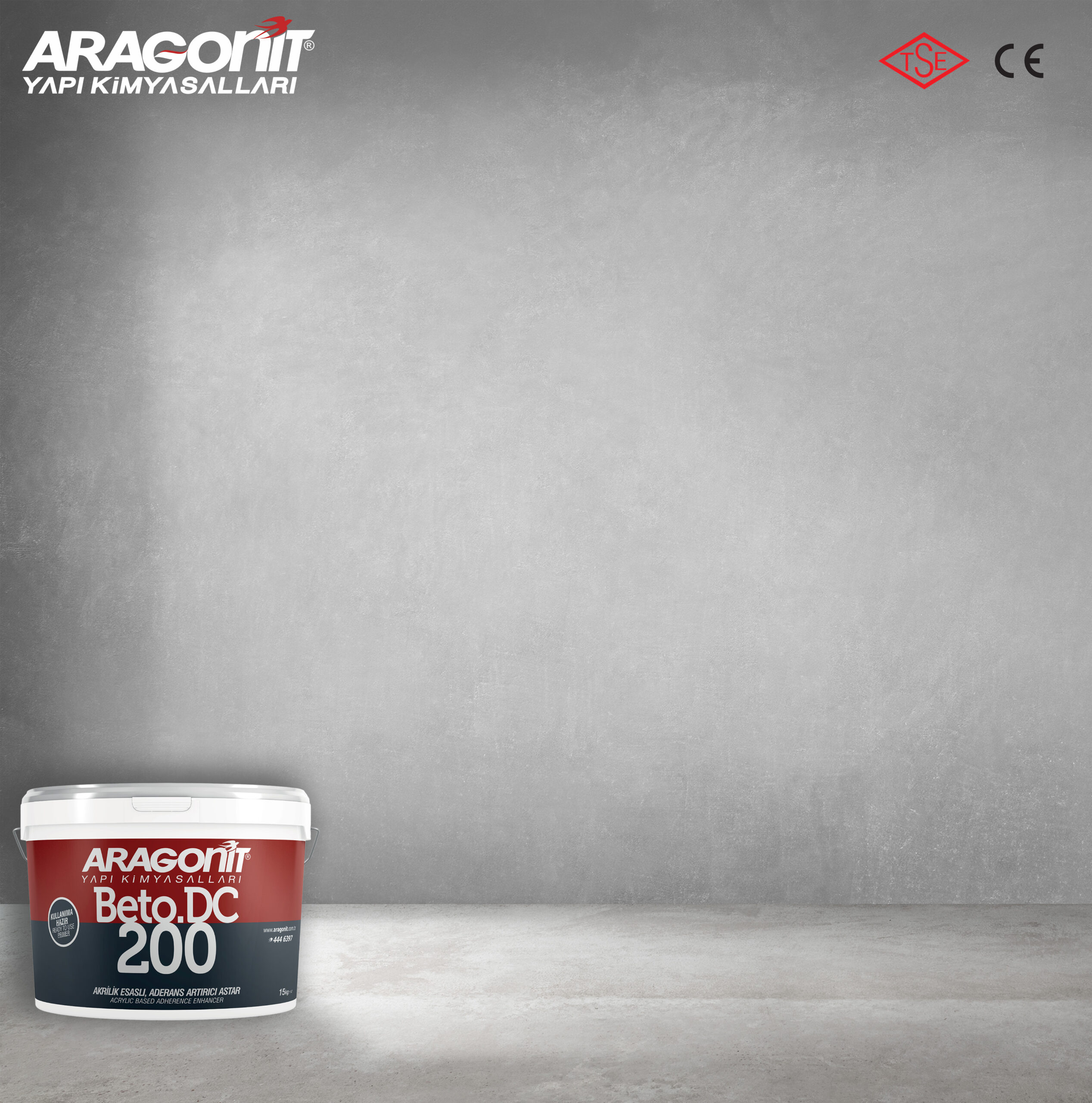 Aragonit BETO DC 200 AKRİLİK ESASLI ADERANS ARTIRICI ASTAR ( KULLANIMA HAZIR )